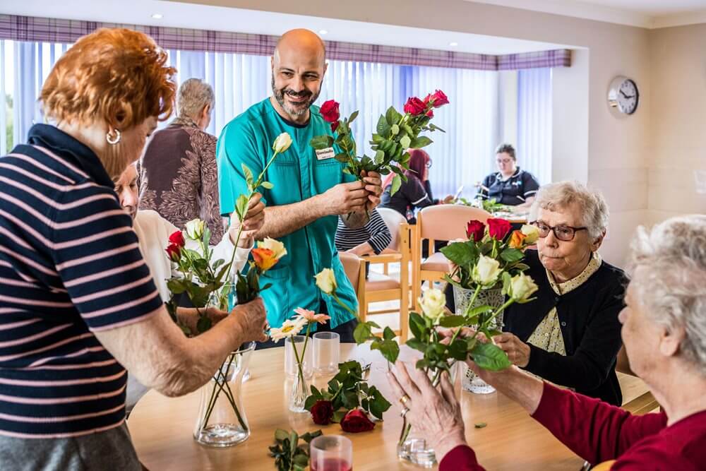 Armstrong House - Armstrong House flower arranging 