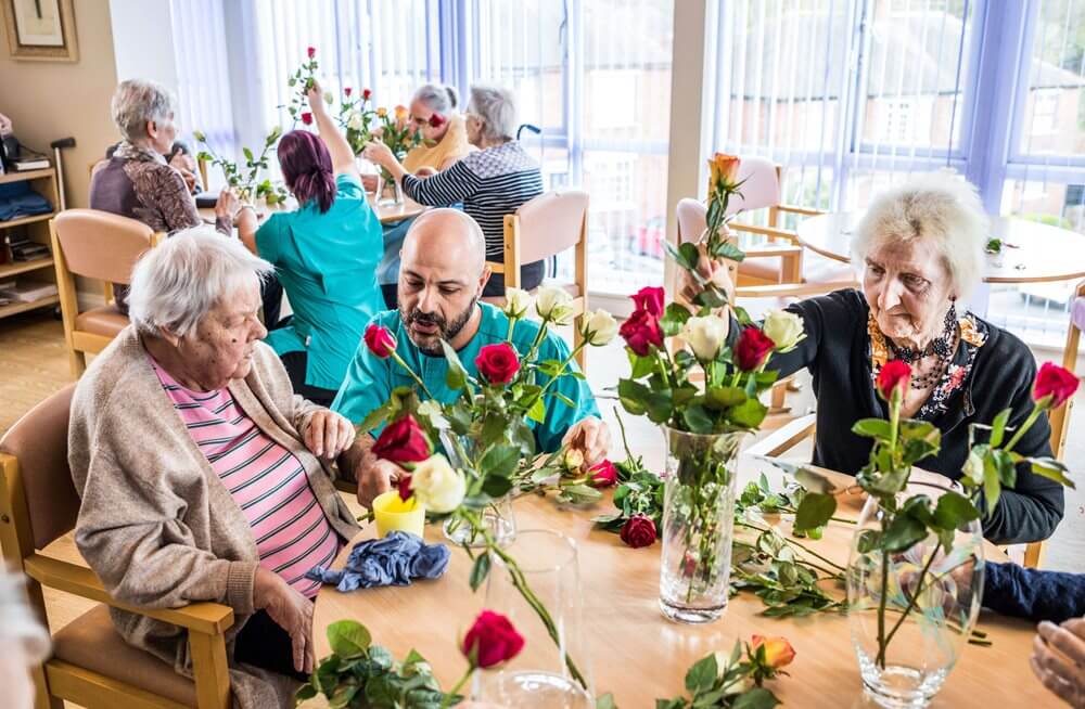 Armstrong House - Armstrong House flower arranging 