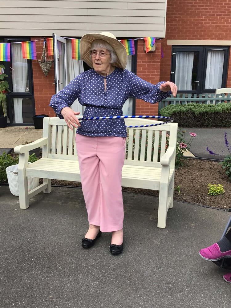 Cavell Court - Cavell Court resident dancing