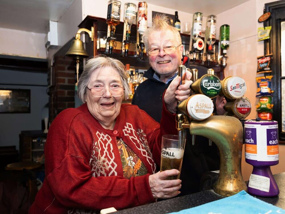 Cedrus House - Cedrus House residents in pub